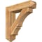 Ekena Millwork Balboa Arts and Crafts Rough Sawn Bracket w/ Offset Brace, Western Red Cedar, 8"W x 34"D x 34"H BKT0806X34X34BOA03RWR - alternate 1